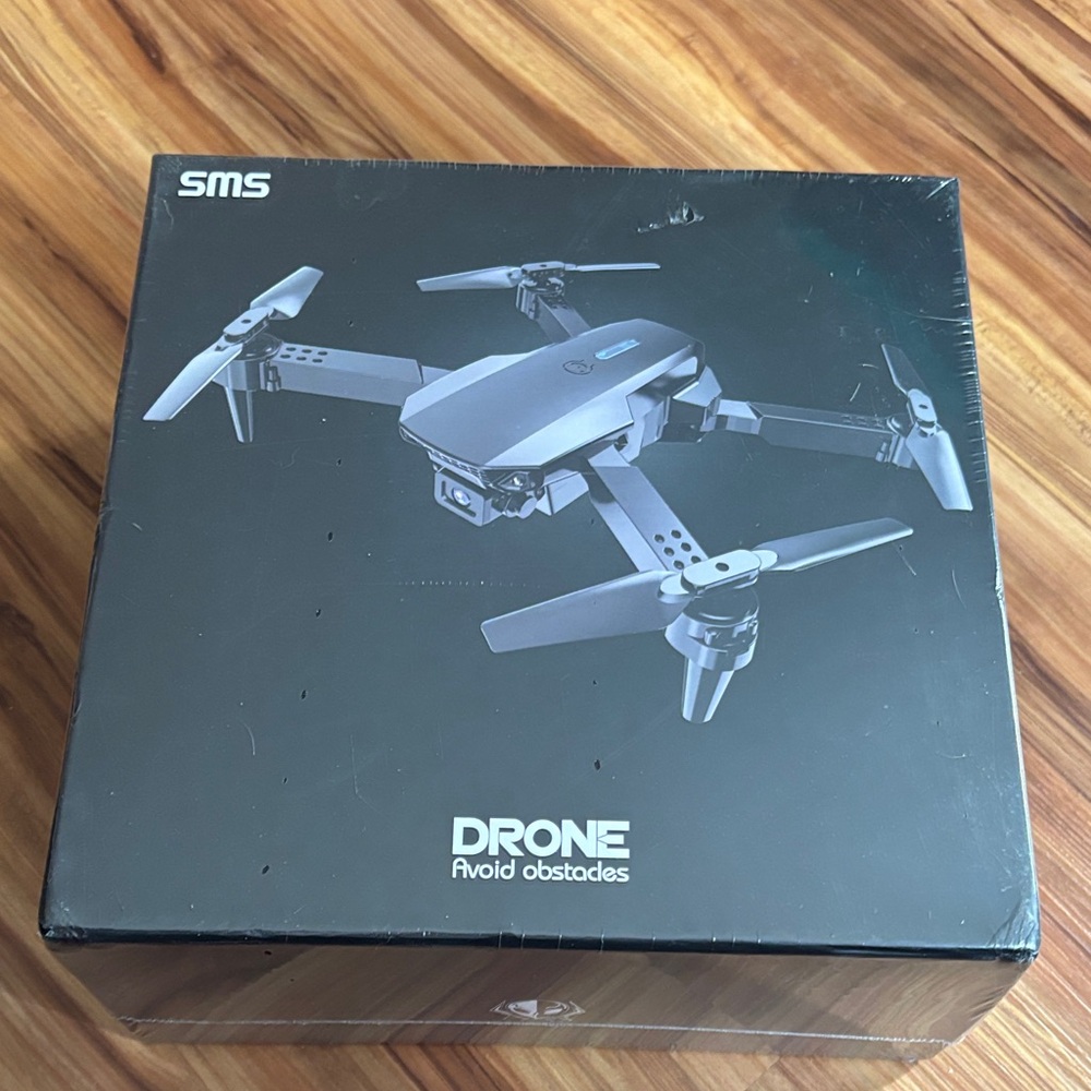 Black Drone with Obstacle Avoidance